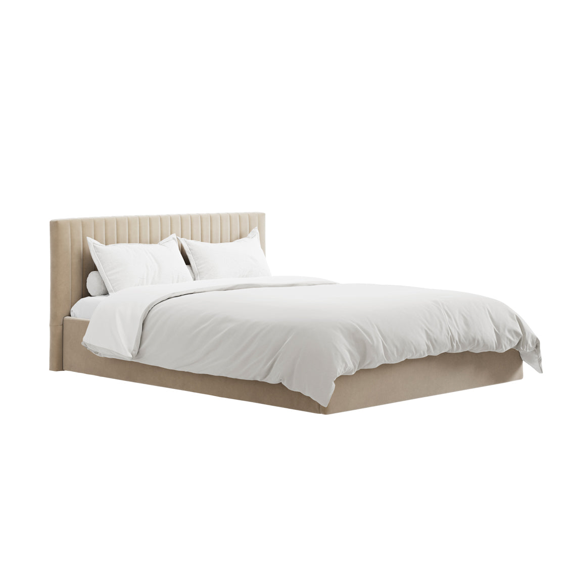 Berlin Beige Double Bed (4 sizes)