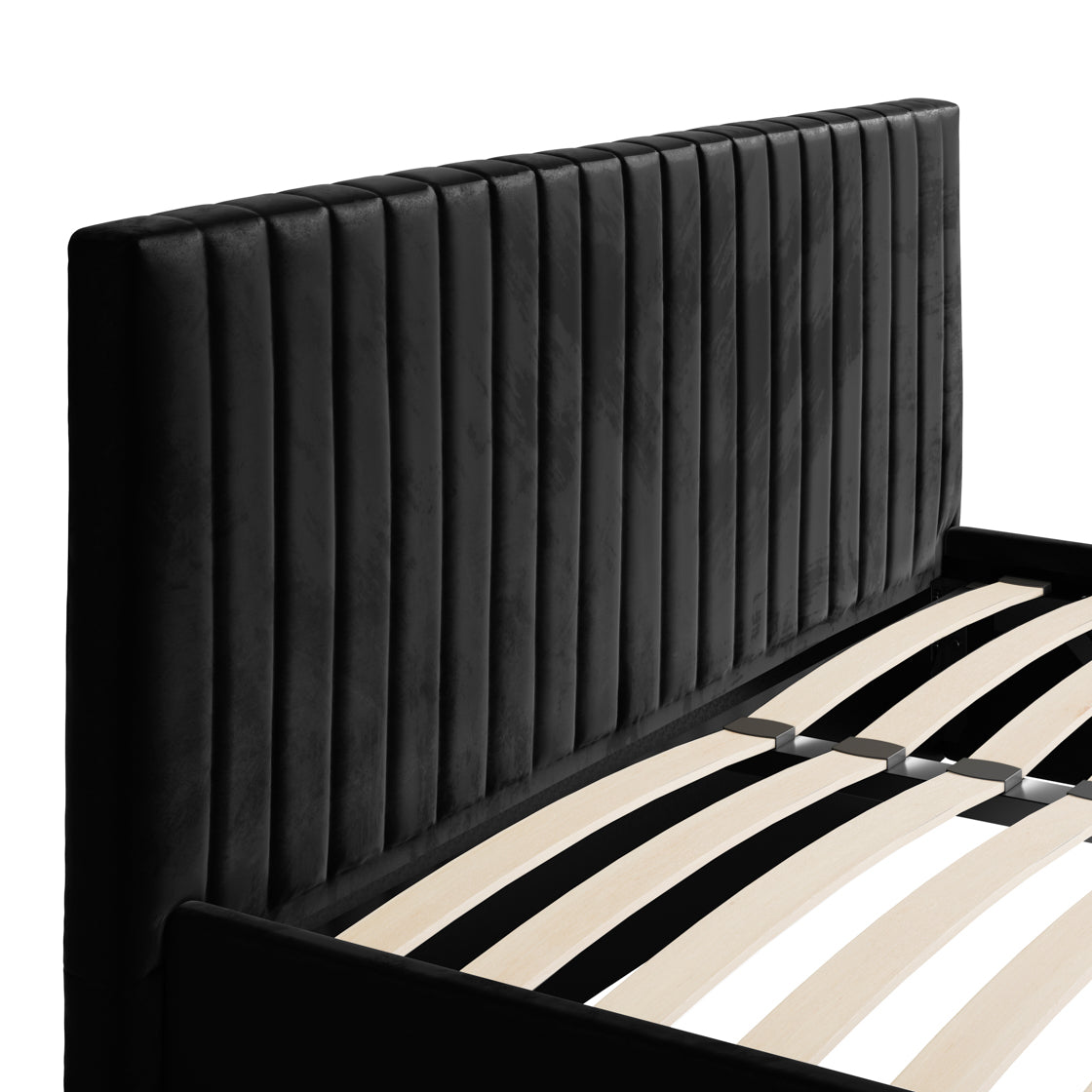 Berlin Black Double Bed (4 sizes)