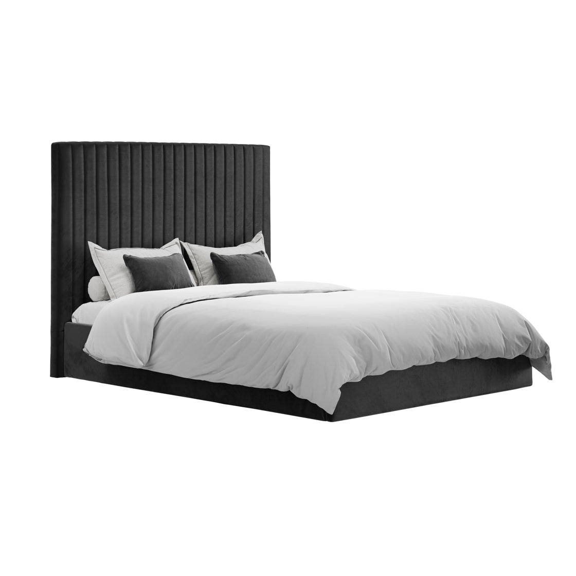 Berlin Black Tall Double Bed (4 sizes)
