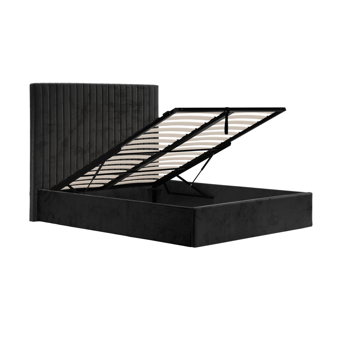 Berlin Black Tall Double Bed (4 sizes)