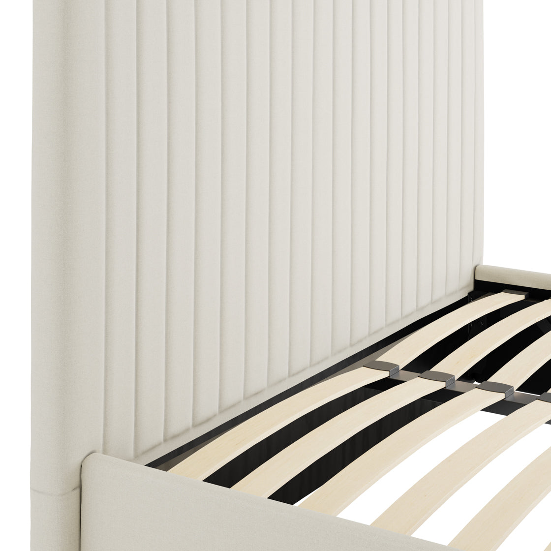 Berlin Milk Tall Double Bed (4 sizes)