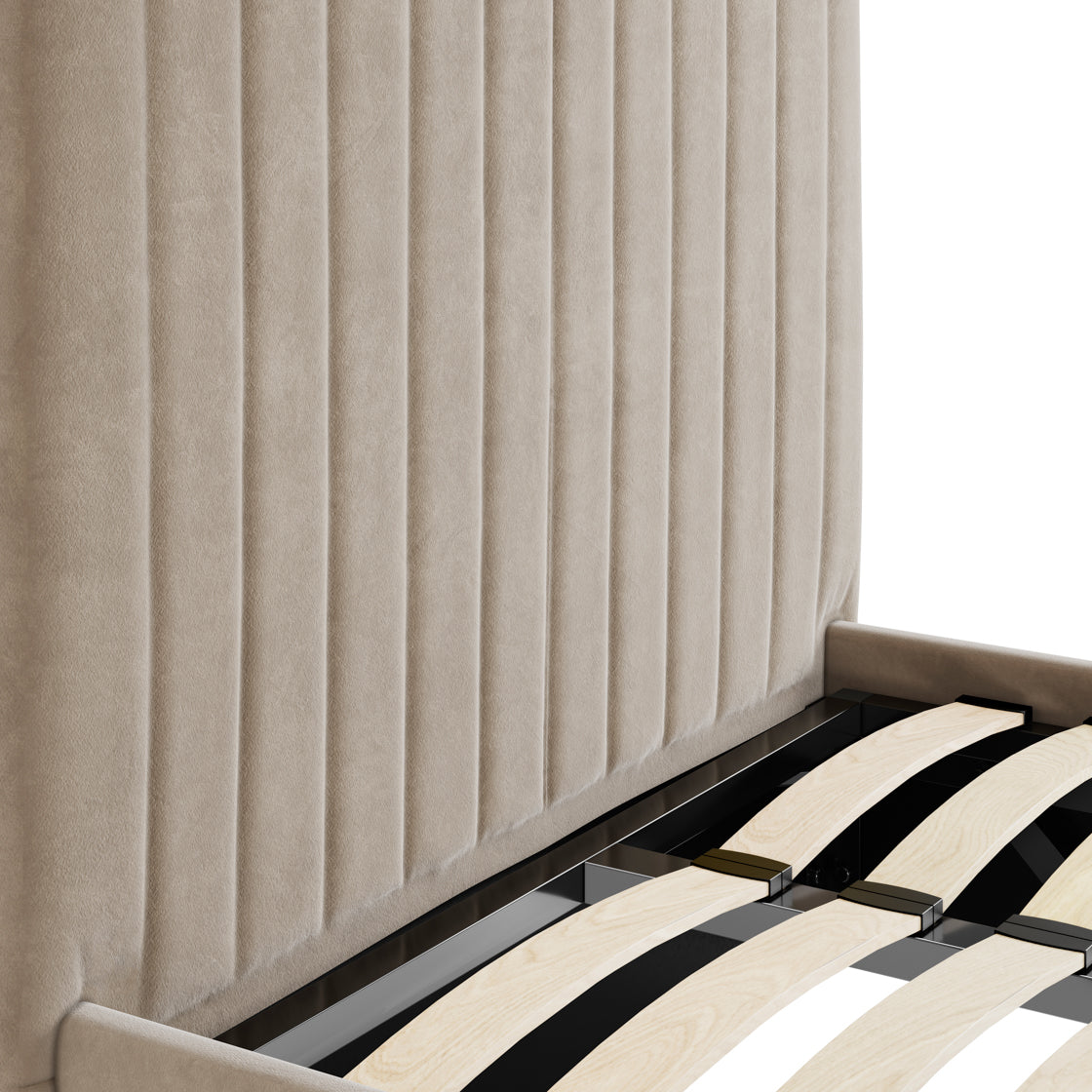 Berlin Beige Tall Double Bed (4 sizes)