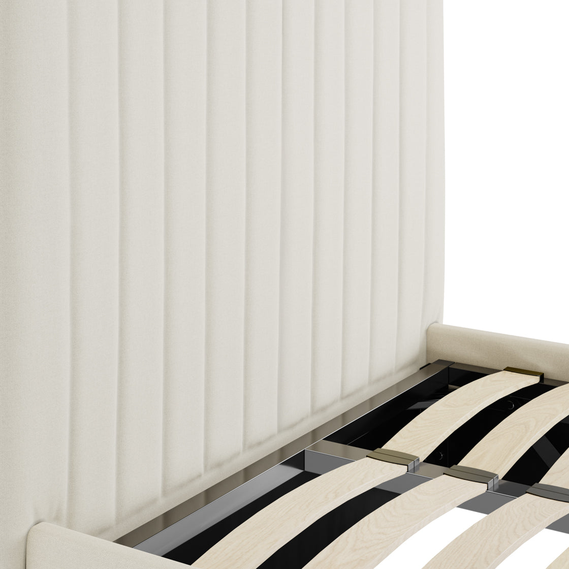 Berlin Milk Tall Single Bed (4 sizes)