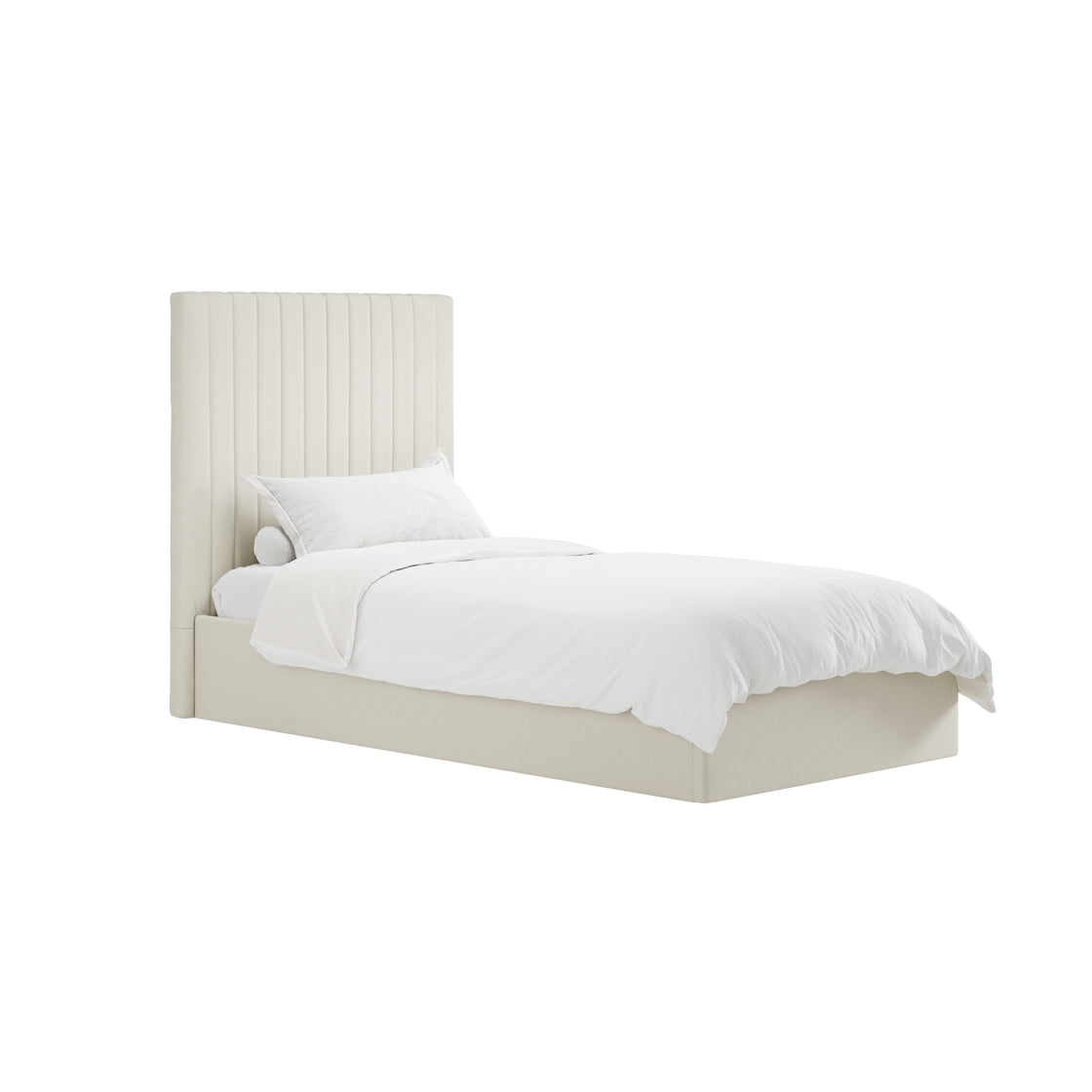 Berlin Milk Tall Single Bed (4 sizes)