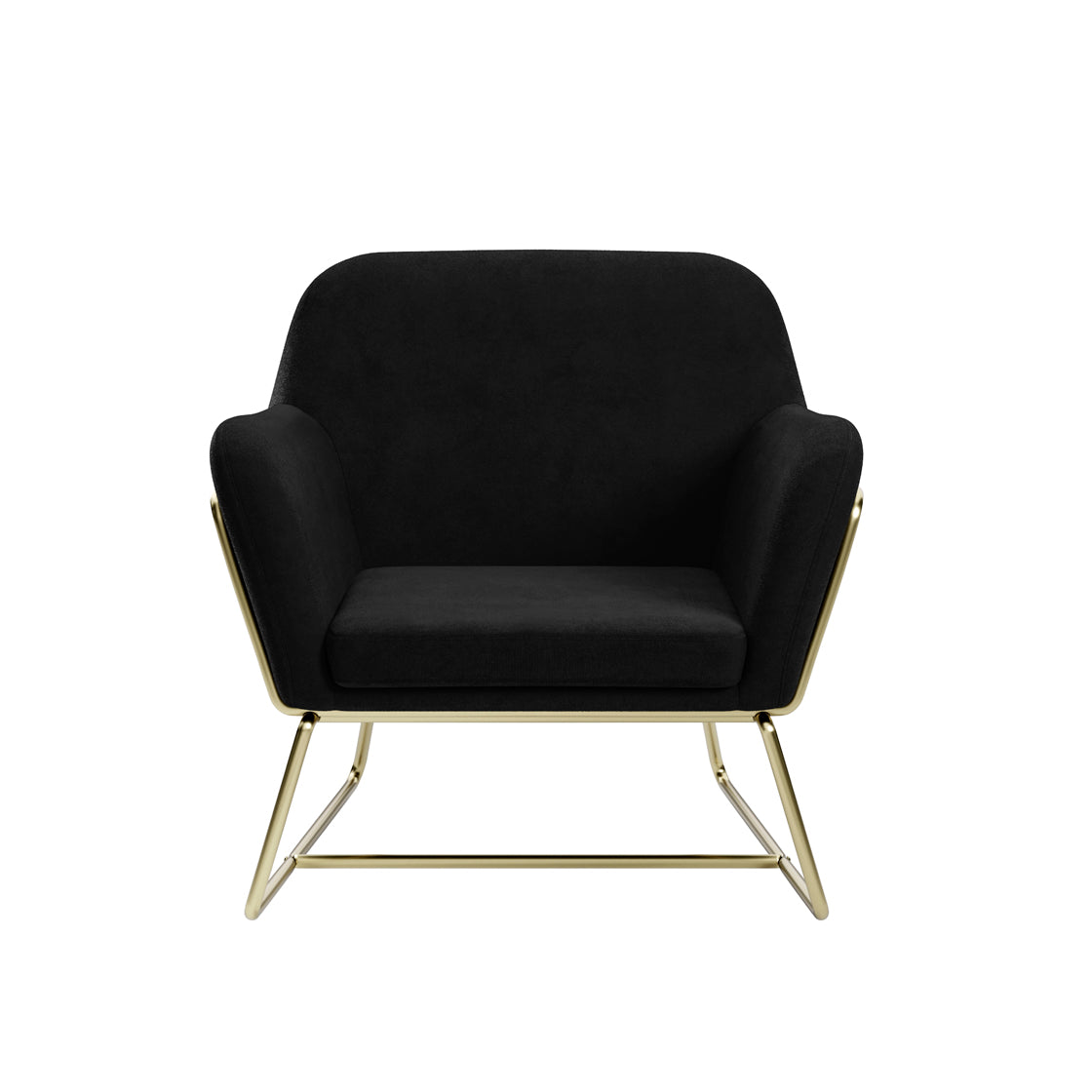 CHARLES ARMCHAIR IVORY BOUCLE / MATTE BLACK