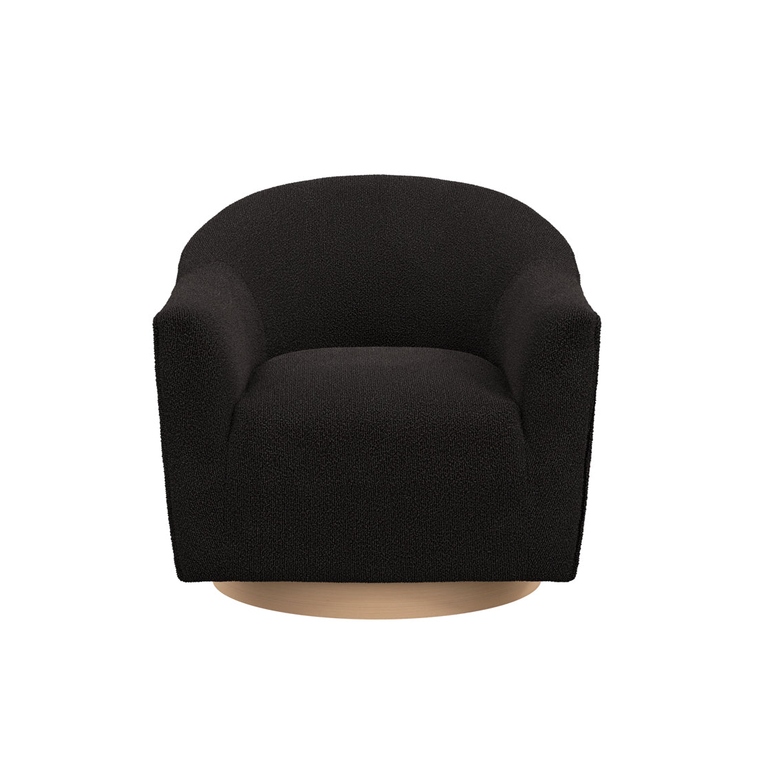 DAPHNE BLACK / NATURAL SWIVEL CHAIR