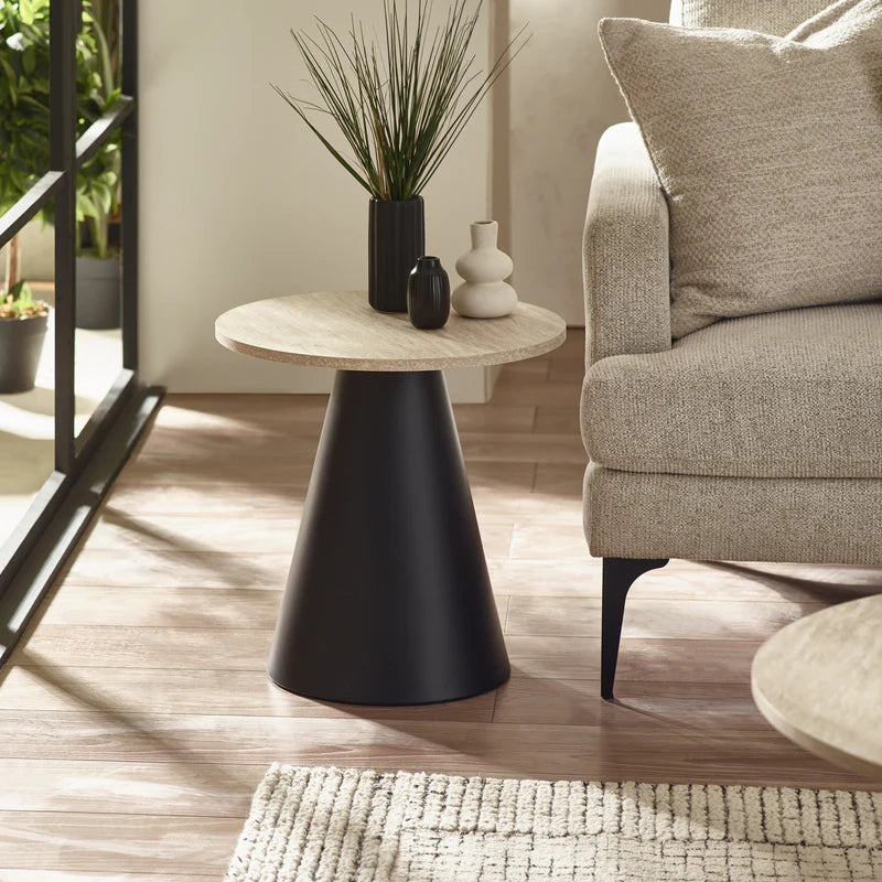 Elgon Travertine Effect Coffee and Lamp Table Set (pre order)