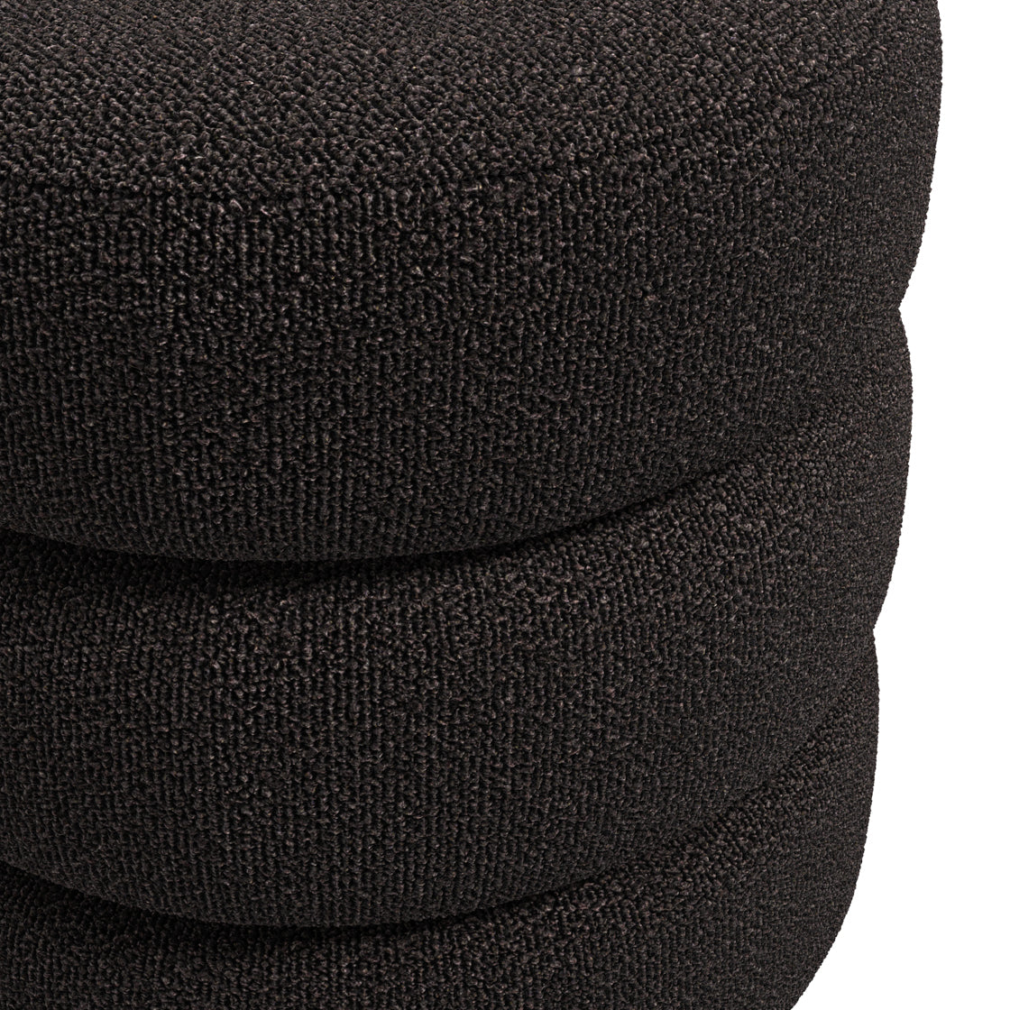 Emi Black Pouffe