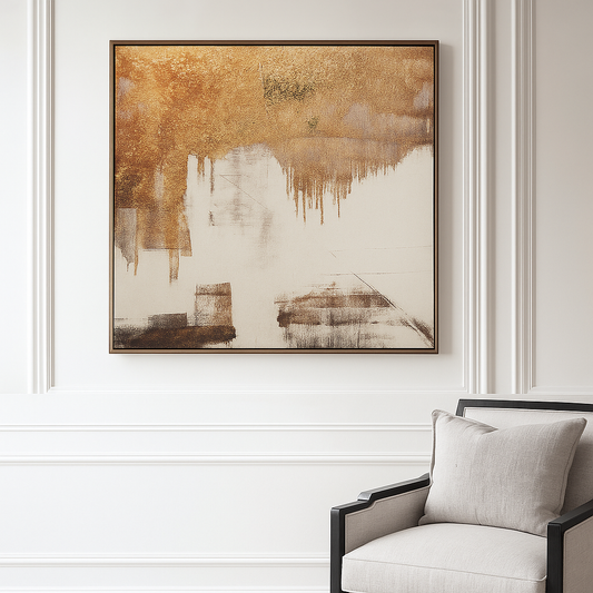 Astratto Abstract Gold Foil Wall Art