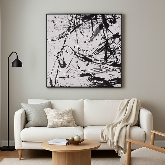 Astratto Black And White Wall Art