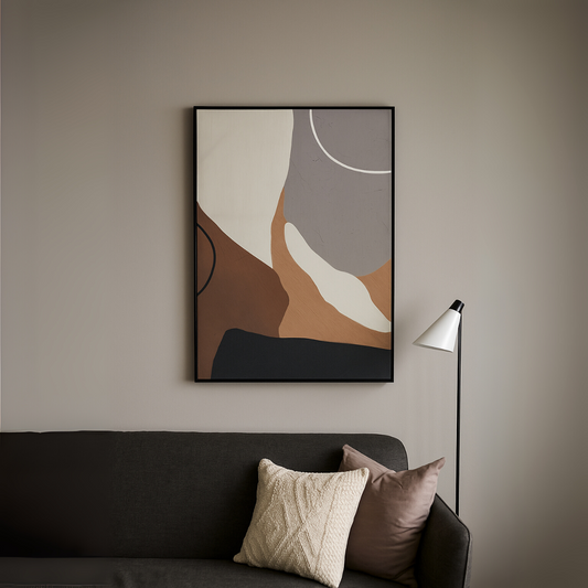 Astratto Neutral Abstract Canvas Wall Art