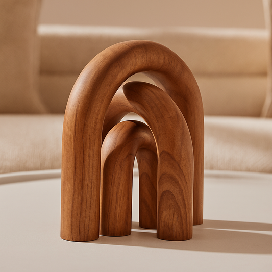 Cato Natural Wood Arch Sculpture