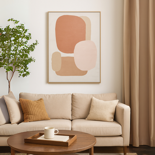 Astratto Canvas Natural Wall Art