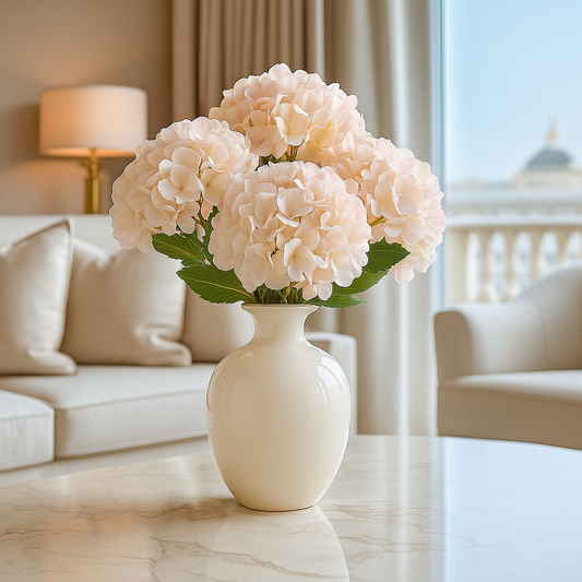 Autumn White Hydrangea (5 stems )