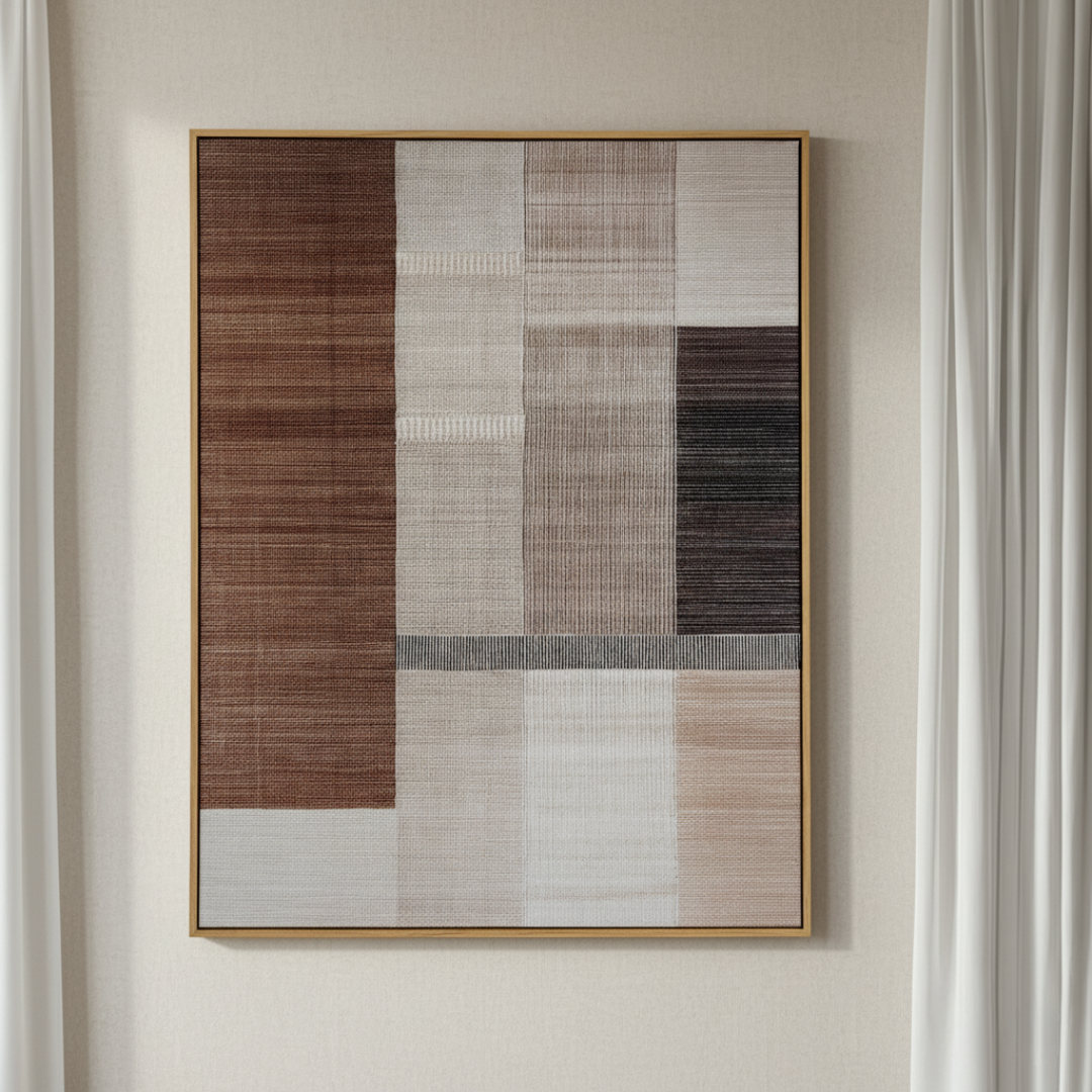 Ivora Hand Painted Canvas In Frame