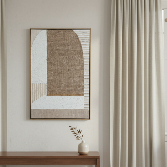 Petra Hand Painted Canvas In Frame