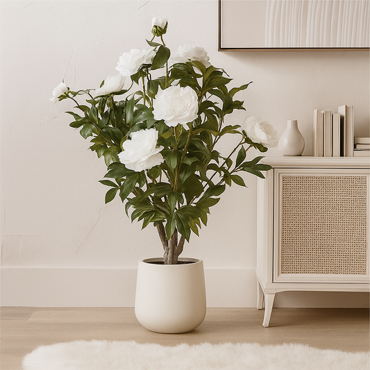 Extra Large White Peony Bush In Pot
