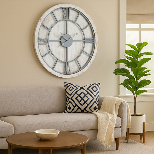 Williston White Wall Clock