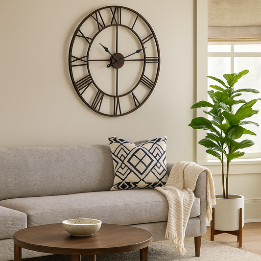 Bronze Skeleton Wall Clock
