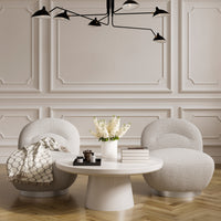 LANGHAM CLOUD GREY SWIVEL CHAIR