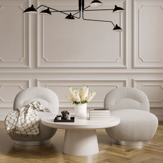 LANGHAM CLOUD GREY SWIVEL CHAIR