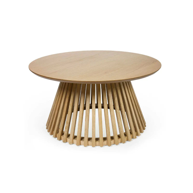 Ollie Round Light Brown Coffee Table