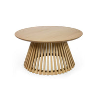 Ollie Round Light Brown Coffee Table