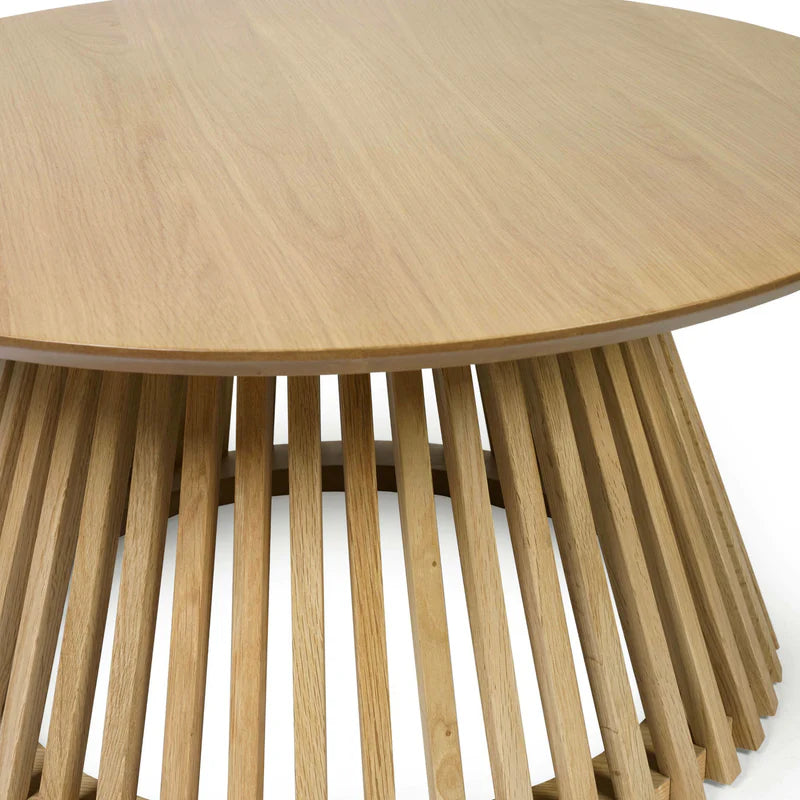 Ollie Round Light Brown Coffee Table