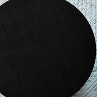 Ollie Round Black Coffee Table