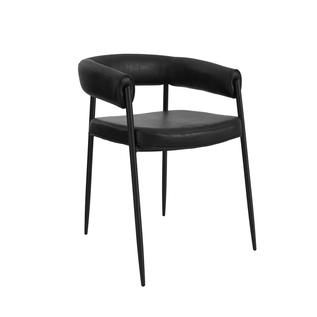 Queens Black Dining Chair (set of 2)
