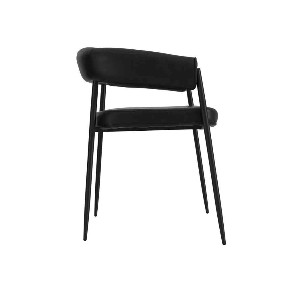 Queens Black Dining Chair (set of 2)