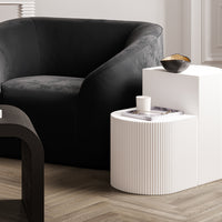 REED WHITE SIDE TABLE (2 PACKS)