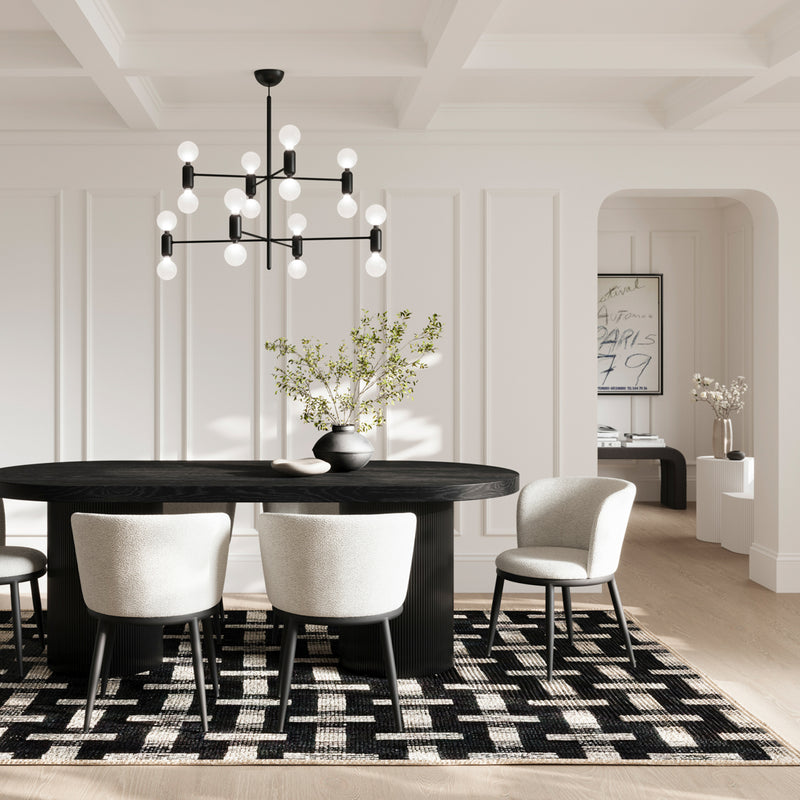 Rina Black Dining Table