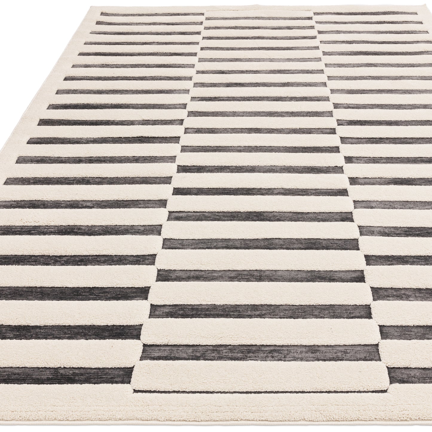 Valley Build Rug - Charcoal & Ivory