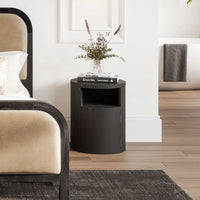 Yori Black Bedside Cabinet