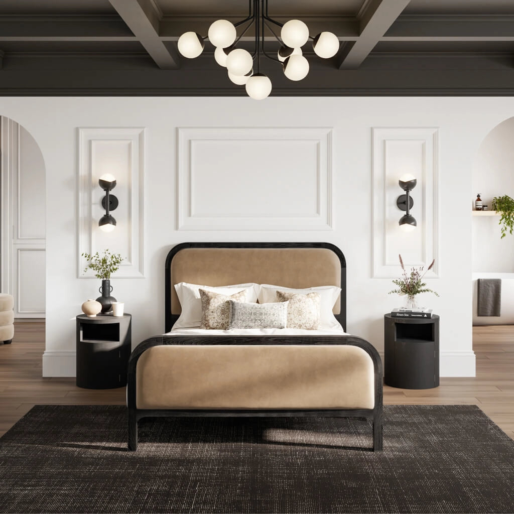 Yori Black Bedside Cabinet