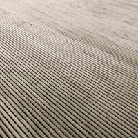 Kuza Plain Stripe Khaki Rug
