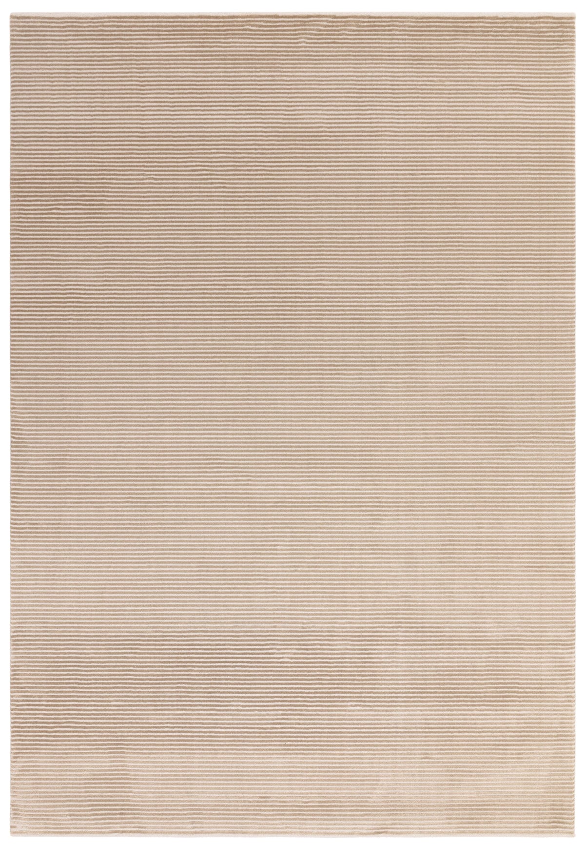 Kuza Plain Stripe Beige Rug