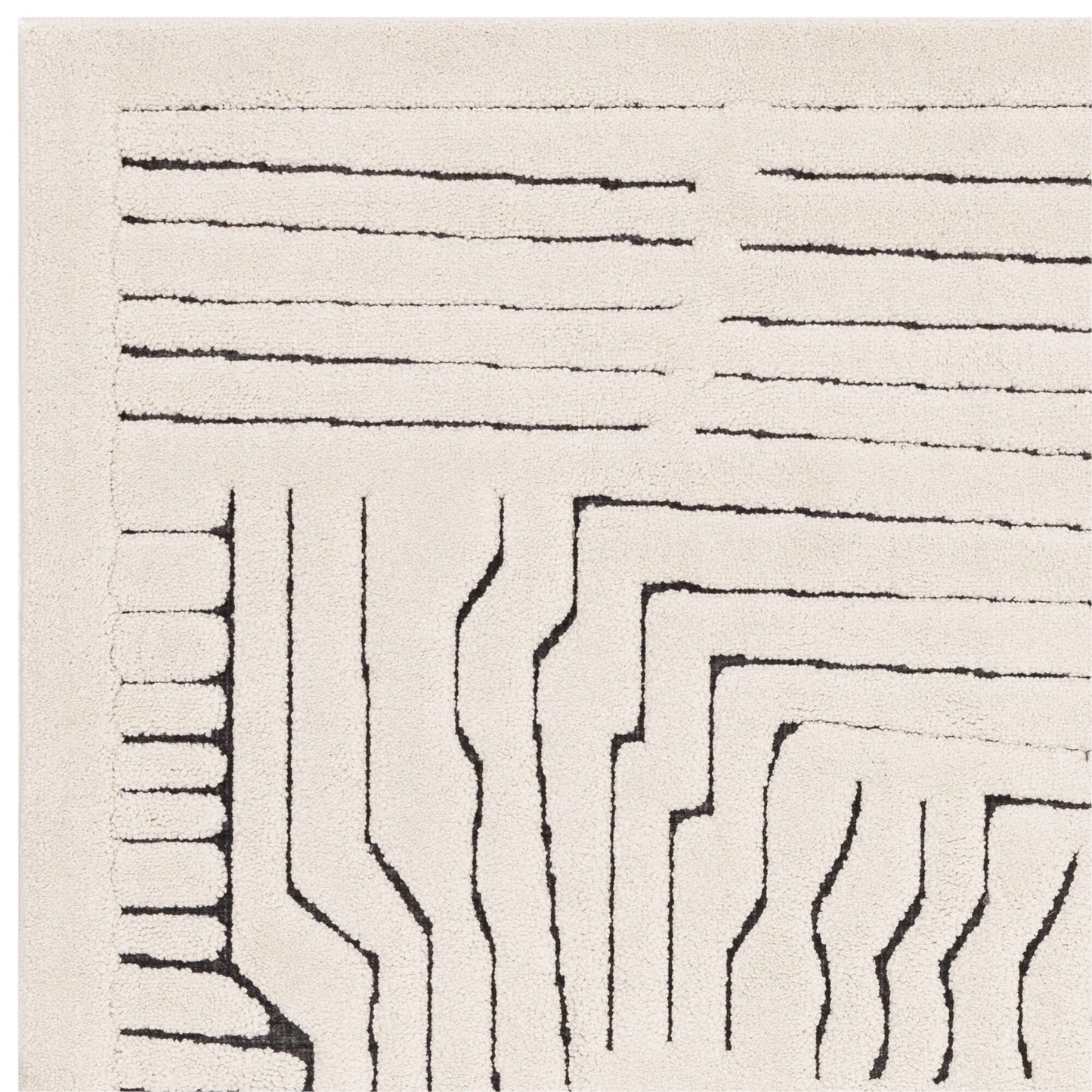 Valley Ivory/Charcoal Route Rug