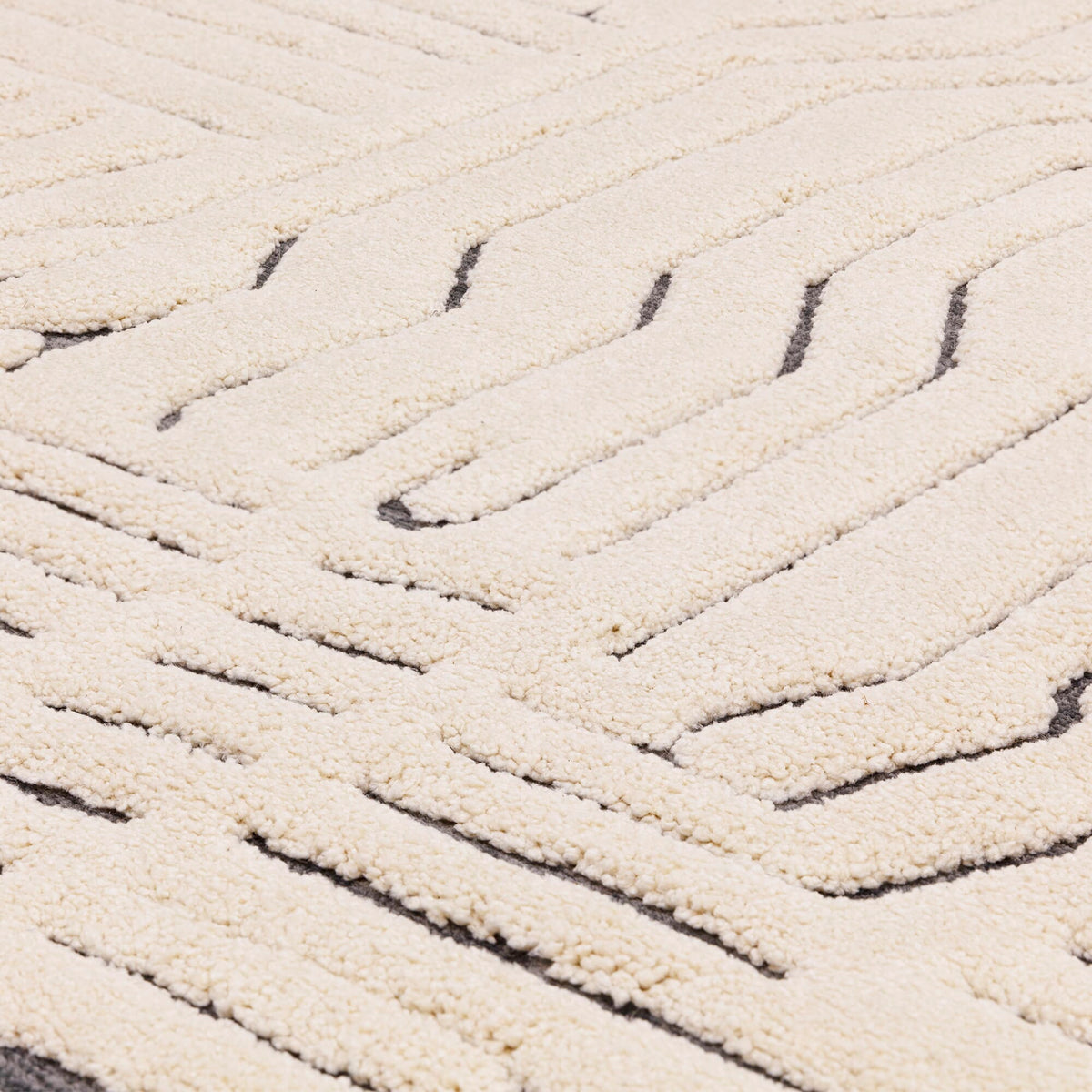 Valley Ivory/Charcoal Route Rug