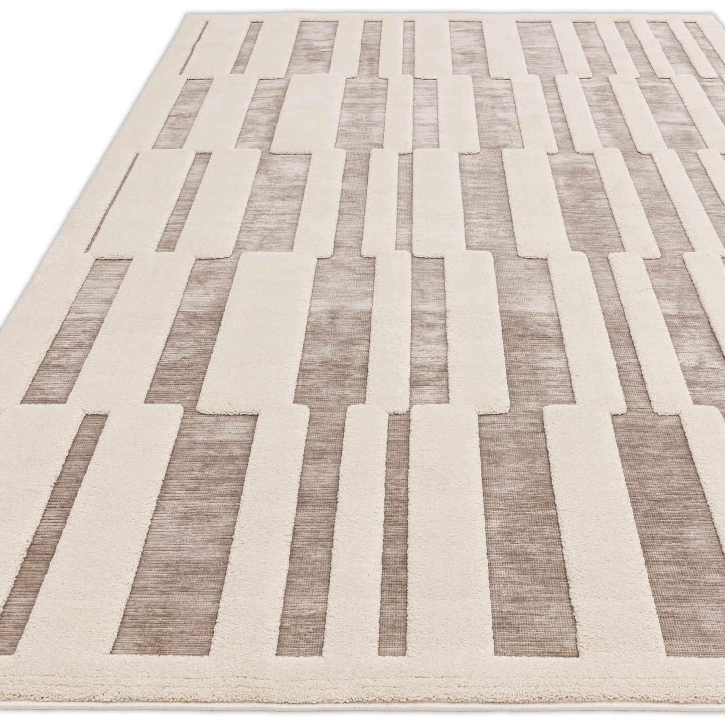 Valley Natural/Ivory Tile Rug