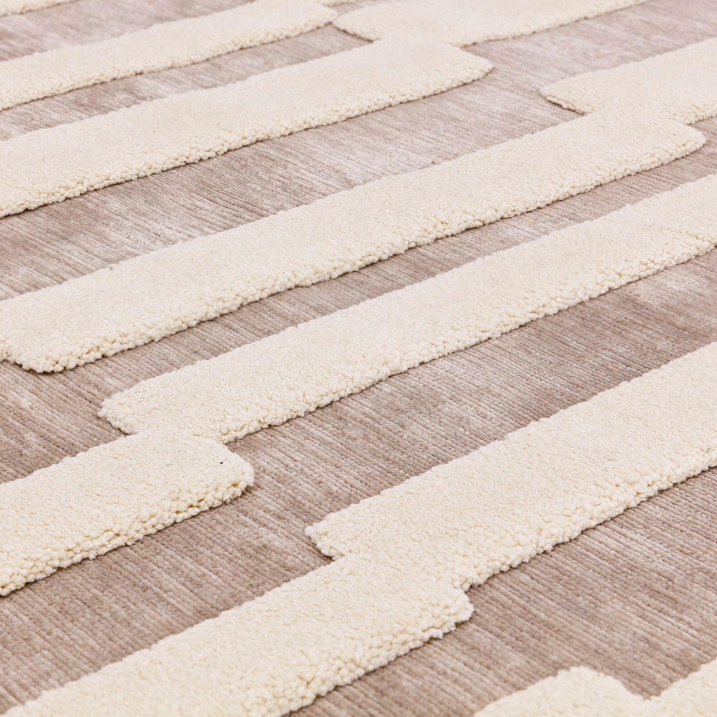 Valley Natural/Ivory Tile Rug